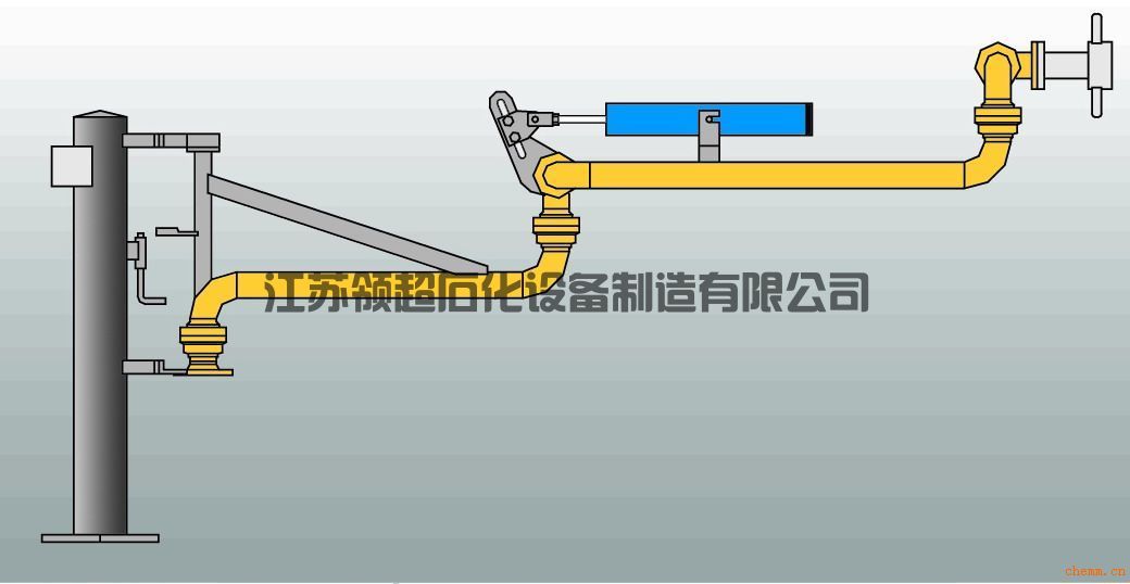 新疆輪臺(tái)客戶定制采購(gòu)的AL2503底部裝卸鶴管，已發(fā)往使用現(xiàn)場(chǎng)(1)